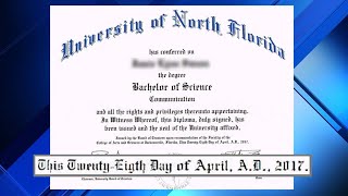 UNF diploma typo