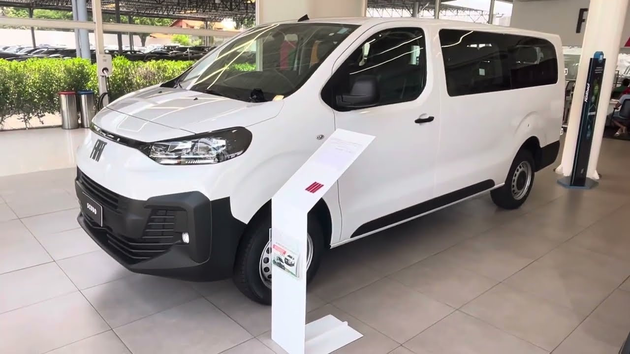 Fiat Scudo Passageiros 2025 em detalhes! A versão 10 + 1 já trouxe a nova identidade da Fiat no BR!