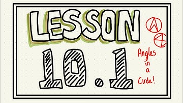 Lesson 10.1 - Angles in a circle