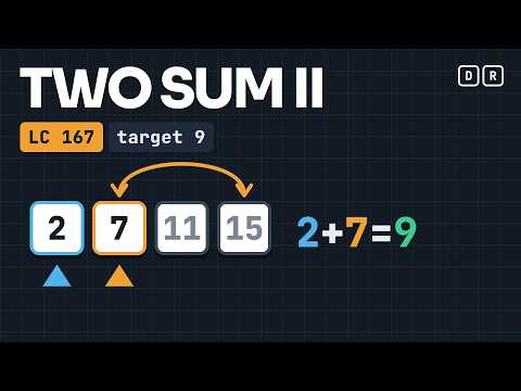 Two Sum II (LeetCode 167) | Two Pointers Explained Visually