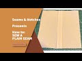 How to sew a Plain Seam