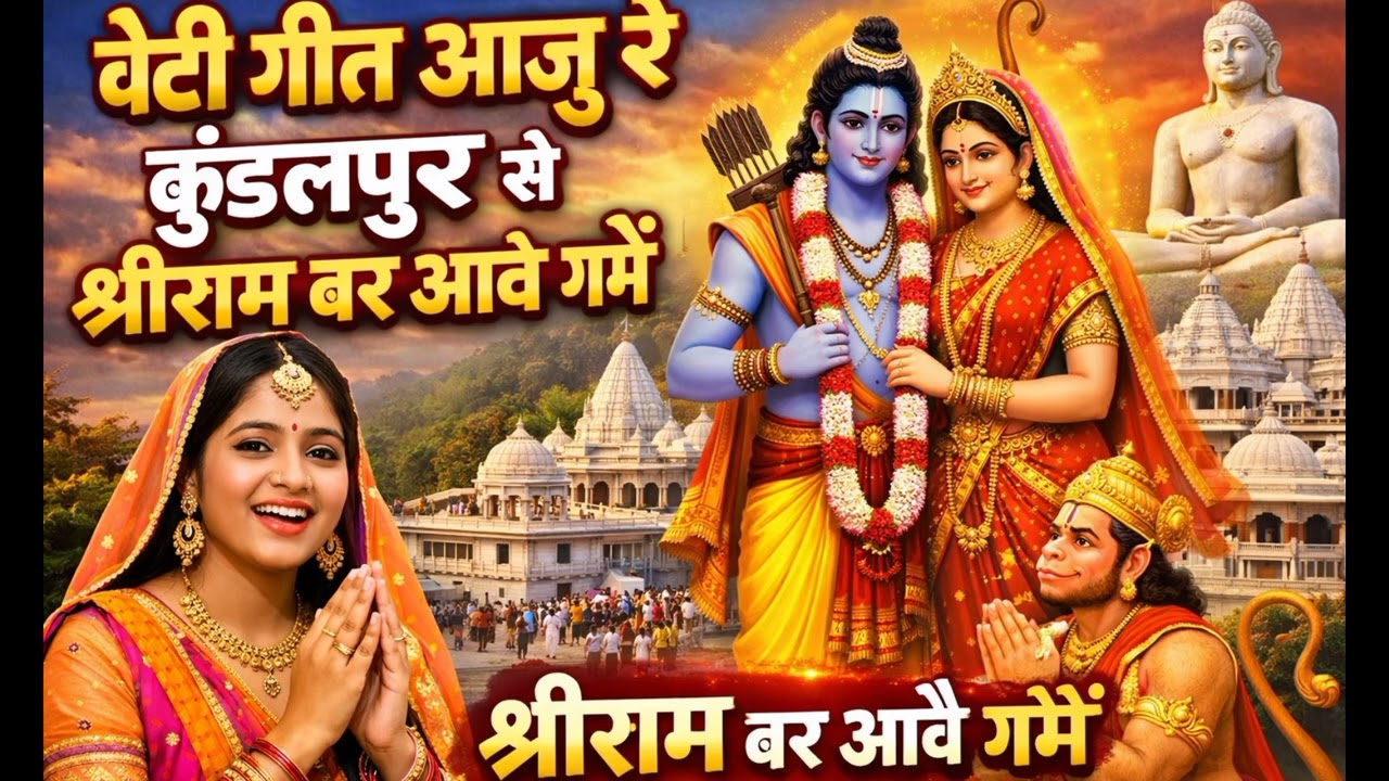 बेटी गीत 🥰!! आजू रे कुंडलपुर से श्रीराम बर आवै गमैं विवाह गीत 🥀🥀🥰