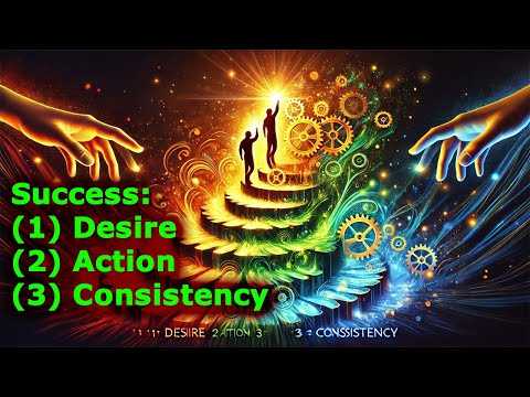 Success: (1) Desire (2) Action (3) Consistency