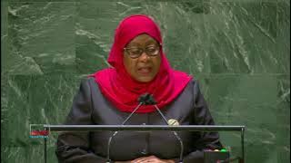 Tanzania President, Samia Suluhu Addresses the United Nations 76th General Assembly