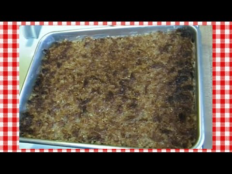 Oatmeal Cake with Broiled Coconut Topping Recipe ~ Noreen's Kitchen