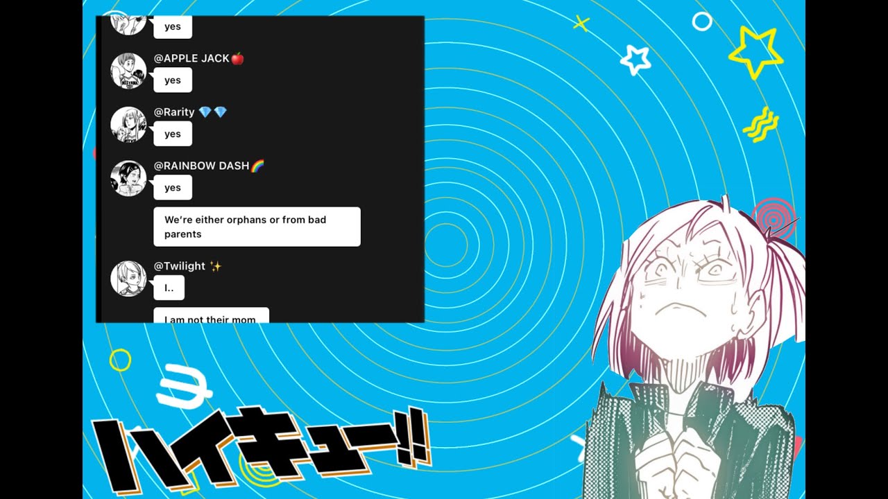 We’re friends now! || Part 1 || Haikyuu texting vid||  i dunno what else to put here