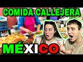 🇪🇸 REACCIÓN a COMIDA CALLEJERA MEXICANA 🇲🇽 **esto está bueno???**