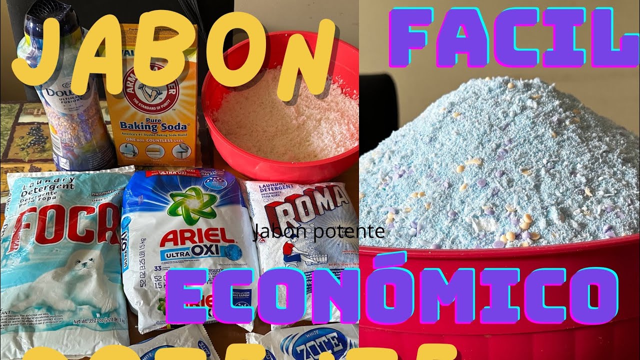 ✅Cómo hacer jabón potente #facil y #económico 👍😁