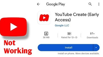 YouTube Create App Not Working || YouTube Create App Not Downloading Problem || Selva Tech