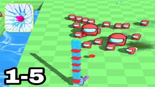 Bullet Stack 3D (Level 1-5) Shoot Game [Android/ios Gameplay]