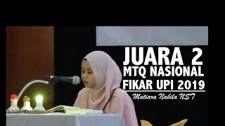 Download lagu JUARA 2 MTQ Nasional || Mutiara Nabila NST || FIKAR UPI (Universitas Pendidikan Indonesia) 2019