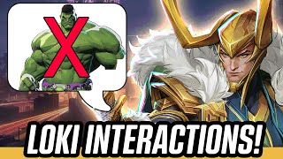 ALL Loki Interactions and Voice Lines!  Marvel Rivals