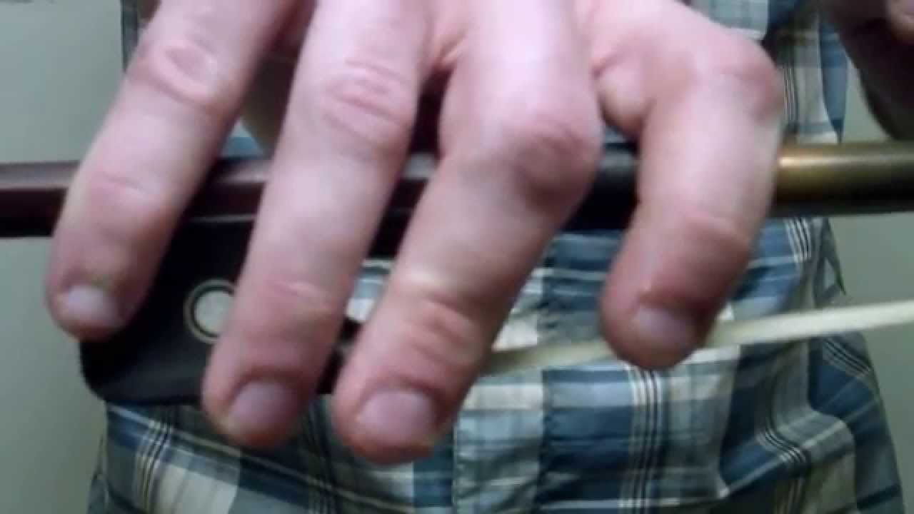 French Bass Bow Grip Closeup YouTube