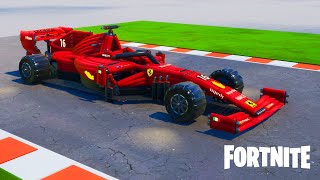 Building a FERRARI F1 CAR in Fortnite Creative! (Speed build)