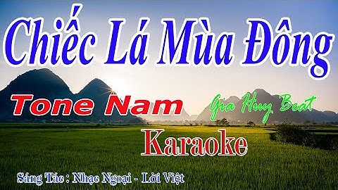 Chiếc Lá Mùa Đông - Karaoke - Tone Nam - Nhạc Sống - gia huy beat