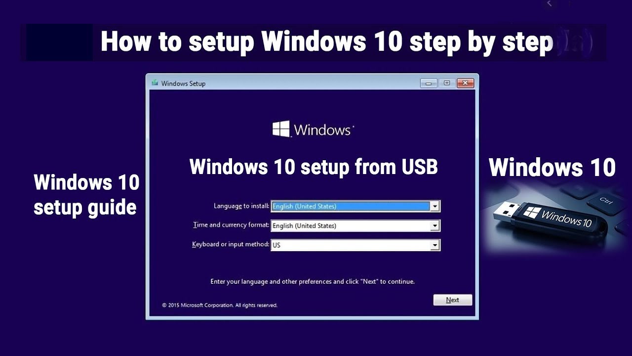 How to install Windows 10 step by step with pictures - YouTube