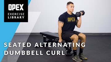 Seated Alternating Dumbbell Curl - OPEX Exercise Library