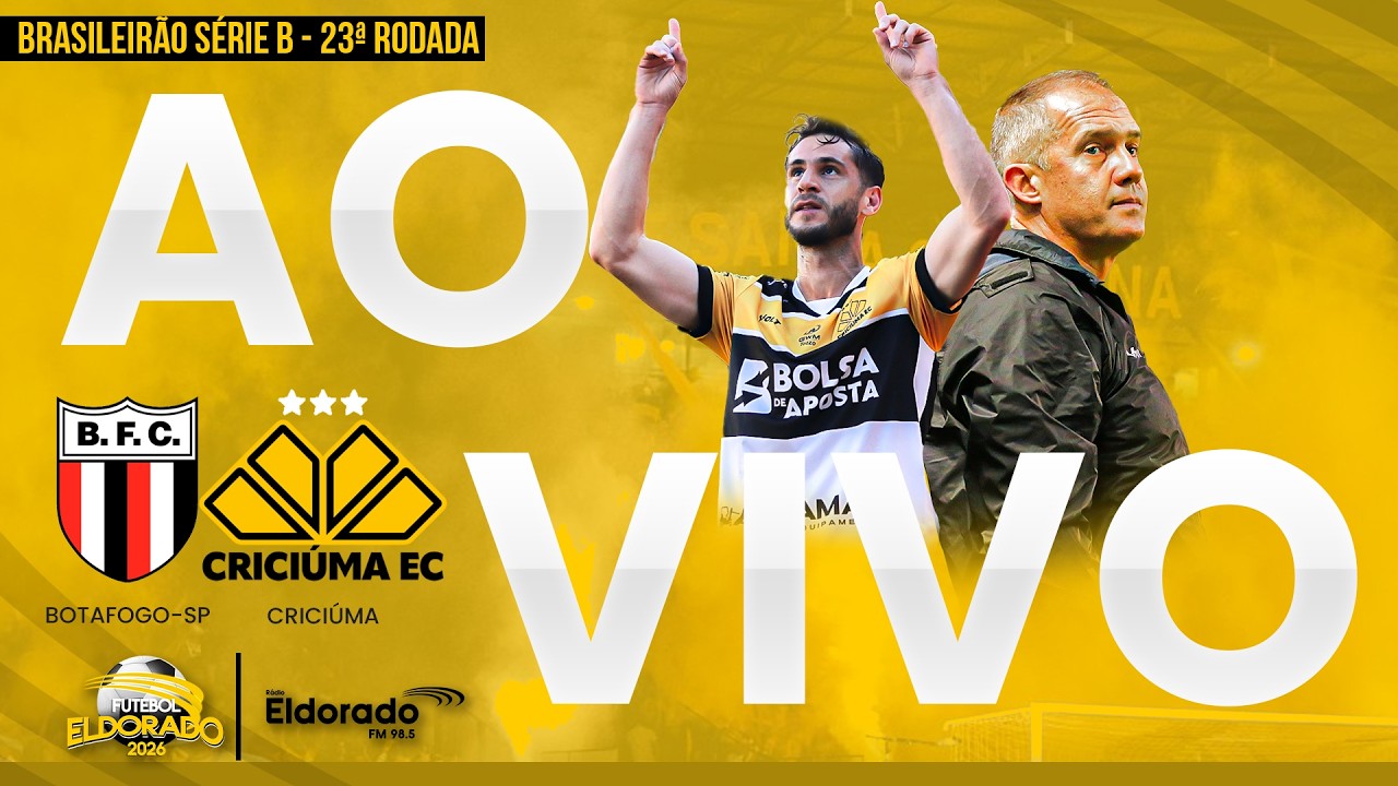Imagem ilustrativa sobre Botafogo-SP x Criciúma: saiba onde assistir, horário e escalações para duelo da Série B com Criciúma desfalcado