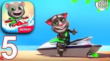 TALKING TOM JETSKI 2 - Talking Ginger Boss Race - Gameplay Part 5 (iOS Android)