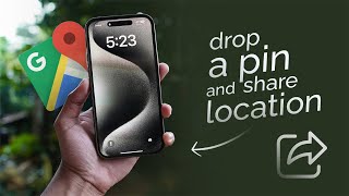 How to Drop a Pin and Share Location on Google Maps iPhone (tutorial)