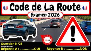 ✅ TEST GRATUIT DU CODE DE LA ROUTE 2026 🚗 #237