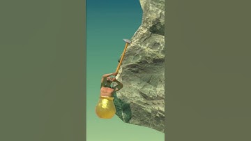 Chimney skip by negative pull in Getting Over it #gettingoverit #shorts