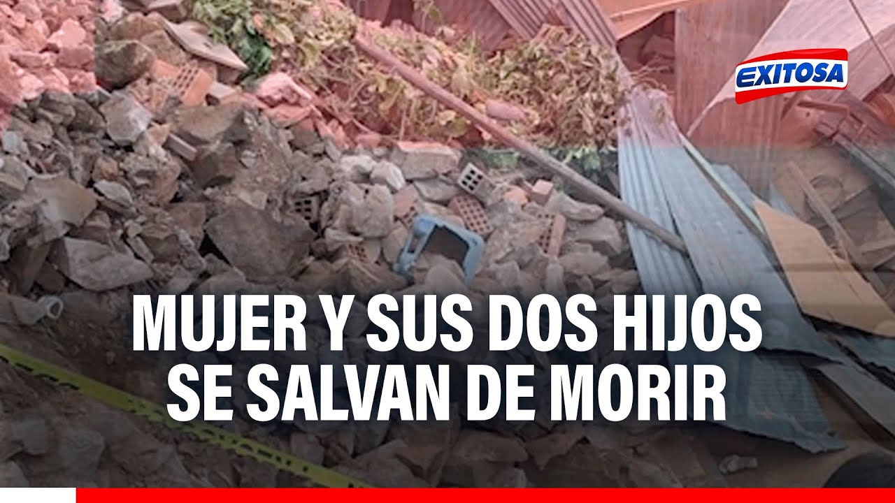 🔴🔵 ¡De milagro! Mujer y sus dos hijos se salvan de morir tras ...