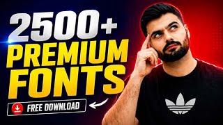 2500+ Premium Fonts For Thumbnail Design🔥| Trending Fonts Pack For Editing | Graphic Design Fonts