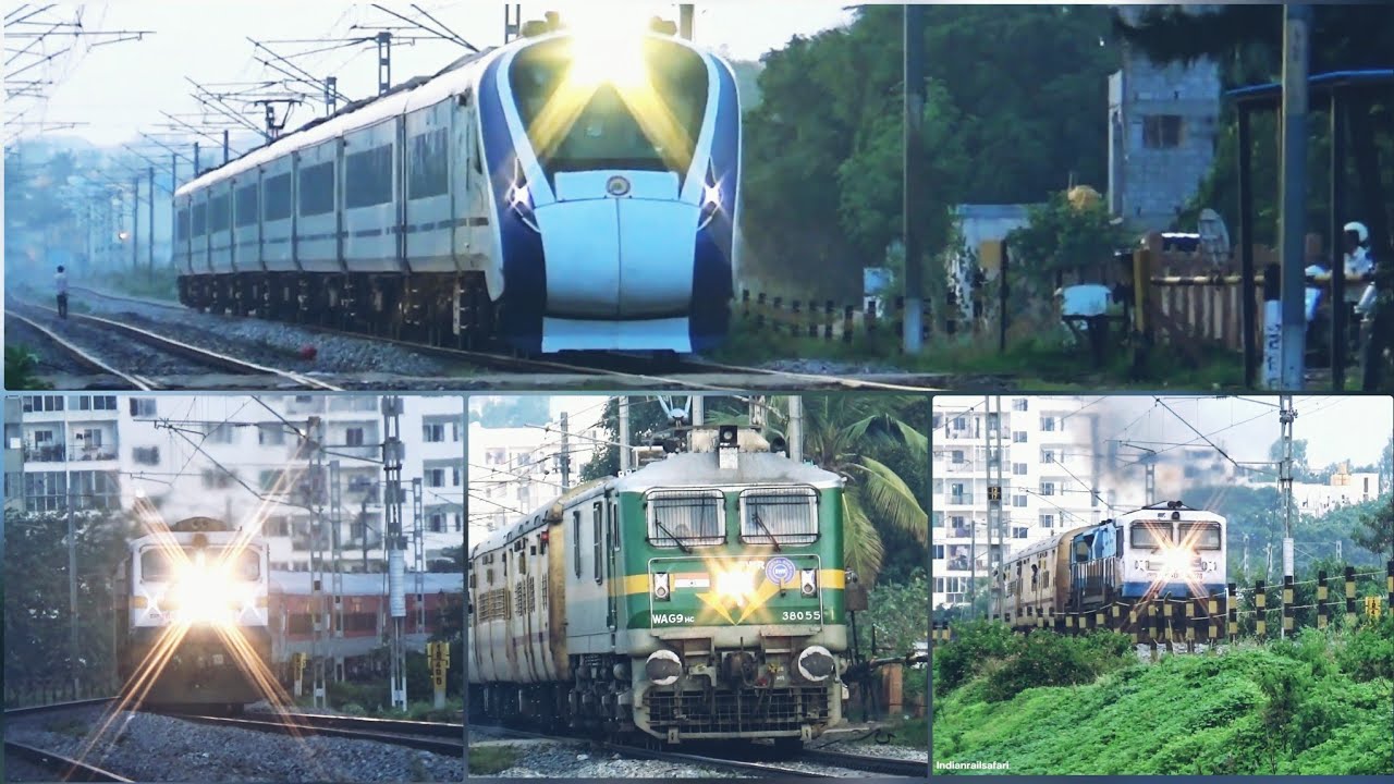 Early Morning Trains Indianrailways Vandebharath WDP4D WAG9 YouTube early-morning-trains-indianrailways-vandebharath-wdp4d-wag9-youtube