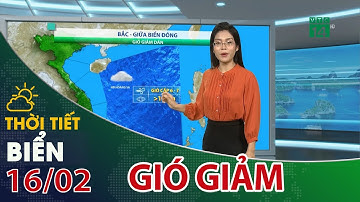 Thời tiết biển 16/02/2023: Không khí lạnh suy yếu, gió trên biển giảm dần| VTC14