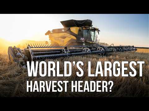 Have you seen this before? MacDon FD261 | World’s largest FlexDraper ?! New Holland CR11