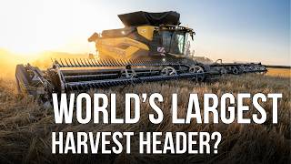 Have you seen this before? MacDon FD261 | World’s largest FlexDraper ?! New Holland CR11