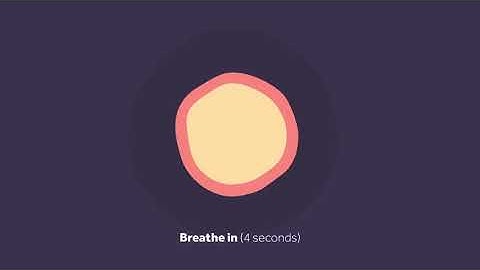 Breathing exercise for stress and anxiety