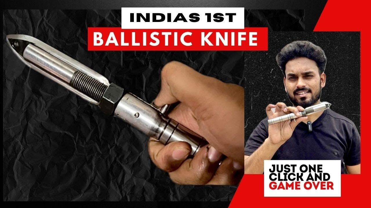 I made Indias 1st Ballistic knife 🔪 Penetrate Three Metal Sheets in One click