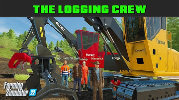 Big Logs Going Down Big Hills - Logging Crew 86 - Farming Simulator 2022 - FDR Logging