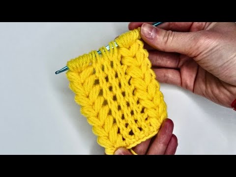 DOUBLE ENDED CROCHET - How to Use Double Ended Hook for Fast and Easy  Tunisian Crochet by Naztazia 