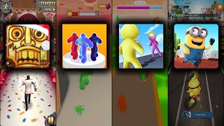 Temple Run 2 Winter Toyland Vs Blob Runner 3D Vs Giant Rush Vs Minion Rush - Android,iOS Game Play screenshot 1