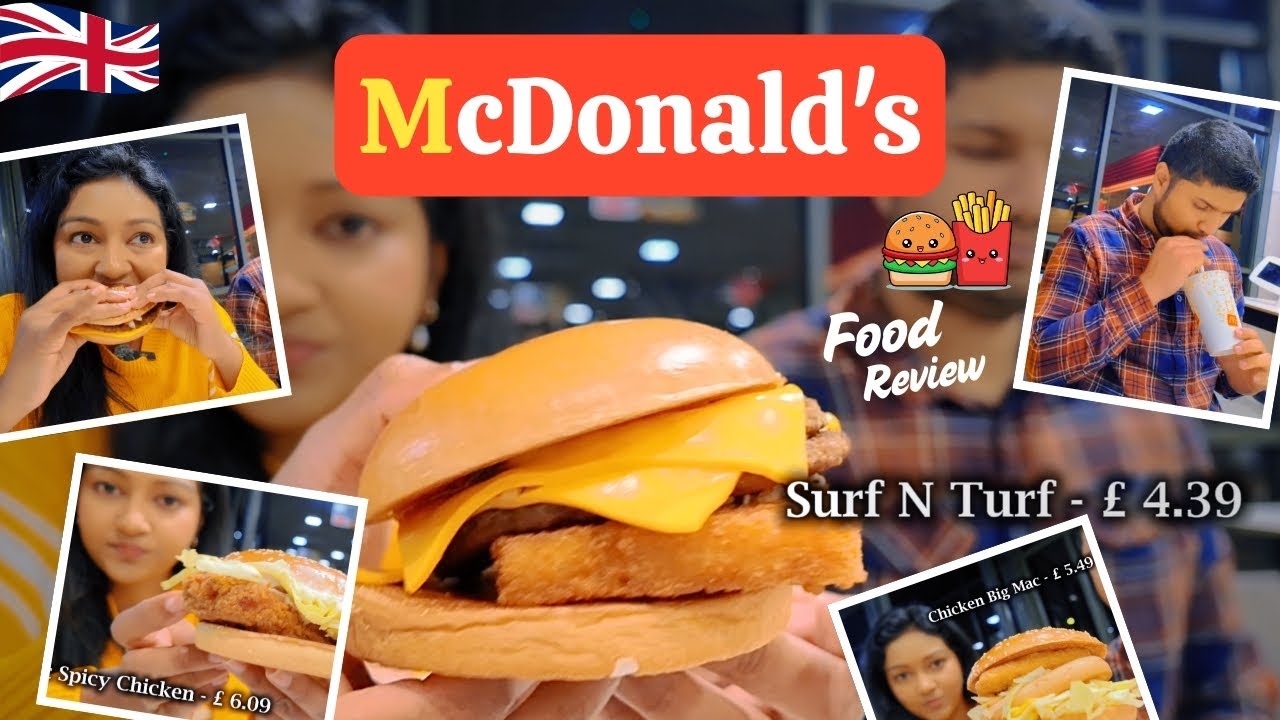 එංගලන්තේ බර්ගර්ස් 🍔 රසම එක? 😍 We Tried Different McDonald’s Burgers in the UK, Are They Worth It?🤔