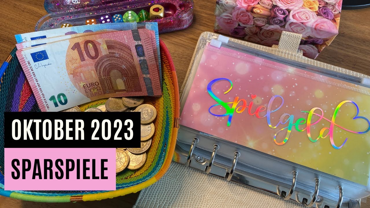 🍄🌻🍄 Oktober Budget 2023 🍄🌻🍄 Sparspiele spielen | Sparen mit der Umschlagmethode