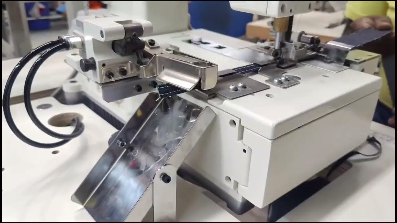 Pant Belt loop making machine with automatic belt loop cutter option
