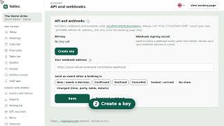 Booking System API Keys and Webhooks: Connect Your Till, Kiosk or Screen