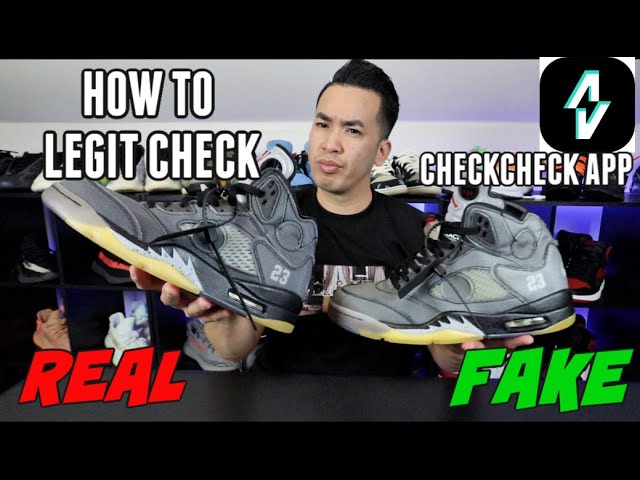 How To Spot Real Vs Fake Off White Jordan 5 Black – LegitGrails