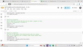 Use Python to calculate empirical probability