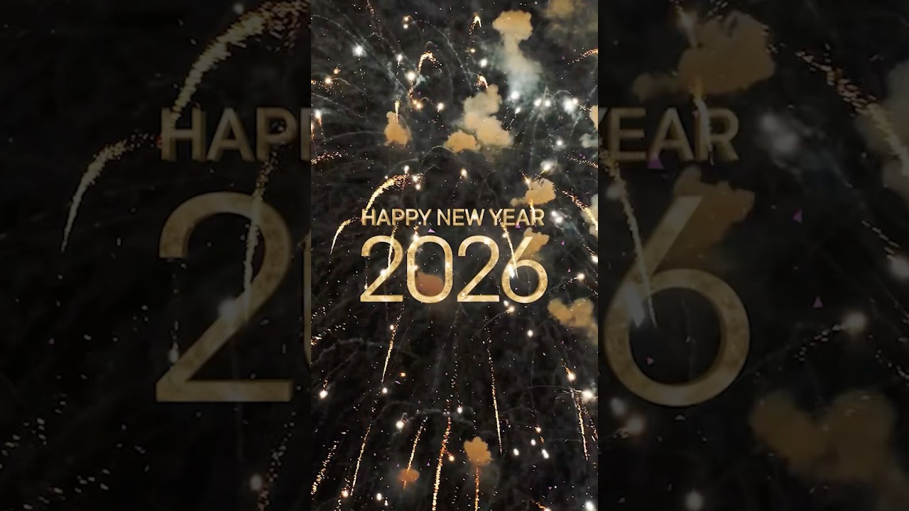 Happy New Year 2026 4K 💥 10 Second New Year Countdown ⏰ New Year Celebration Video with Fireworks