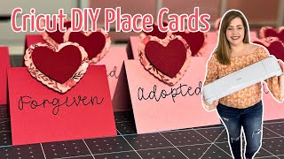 How To Write On Place Cards With Cricut Easy Diy Place Cards