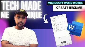 how do you get resume template in Microsoft word mobile