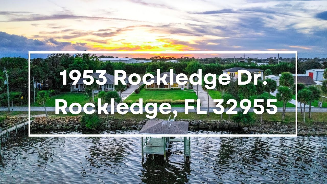 Historic Rockledge Dr Indian River Waterfront Home | Built 2017, Deep-Water Dock | MLS 1063999