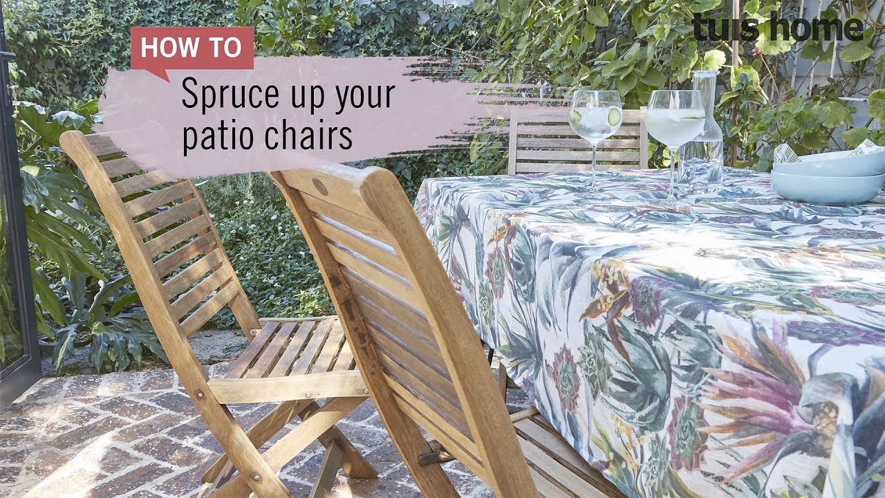 Spruce up your patio chairs! YouTube