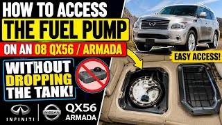 How to Access the Fuel Pump on an 08 QX56 / Armada WITHOUT Dropping the Tank