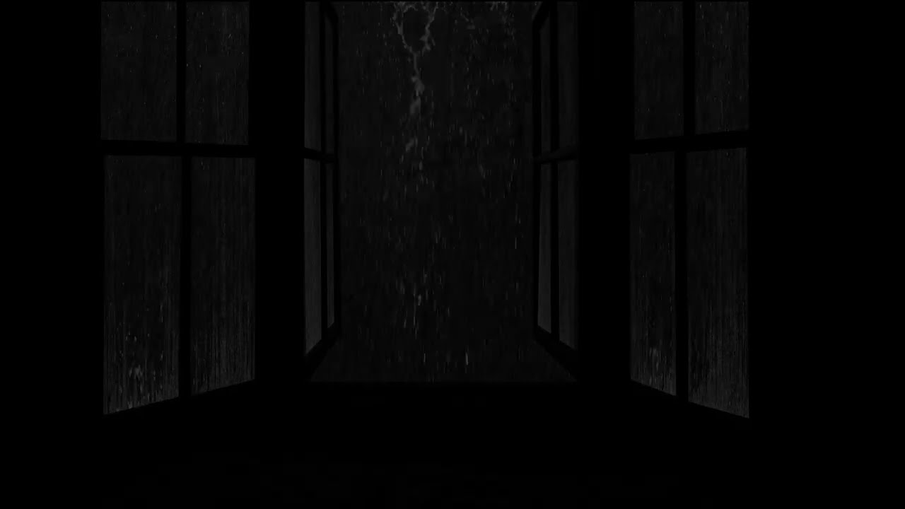Window Rain & Thunder Sounds 🌧️⚡ Calm Ambience for Sleep, Insomnia & Tinnitus Relief